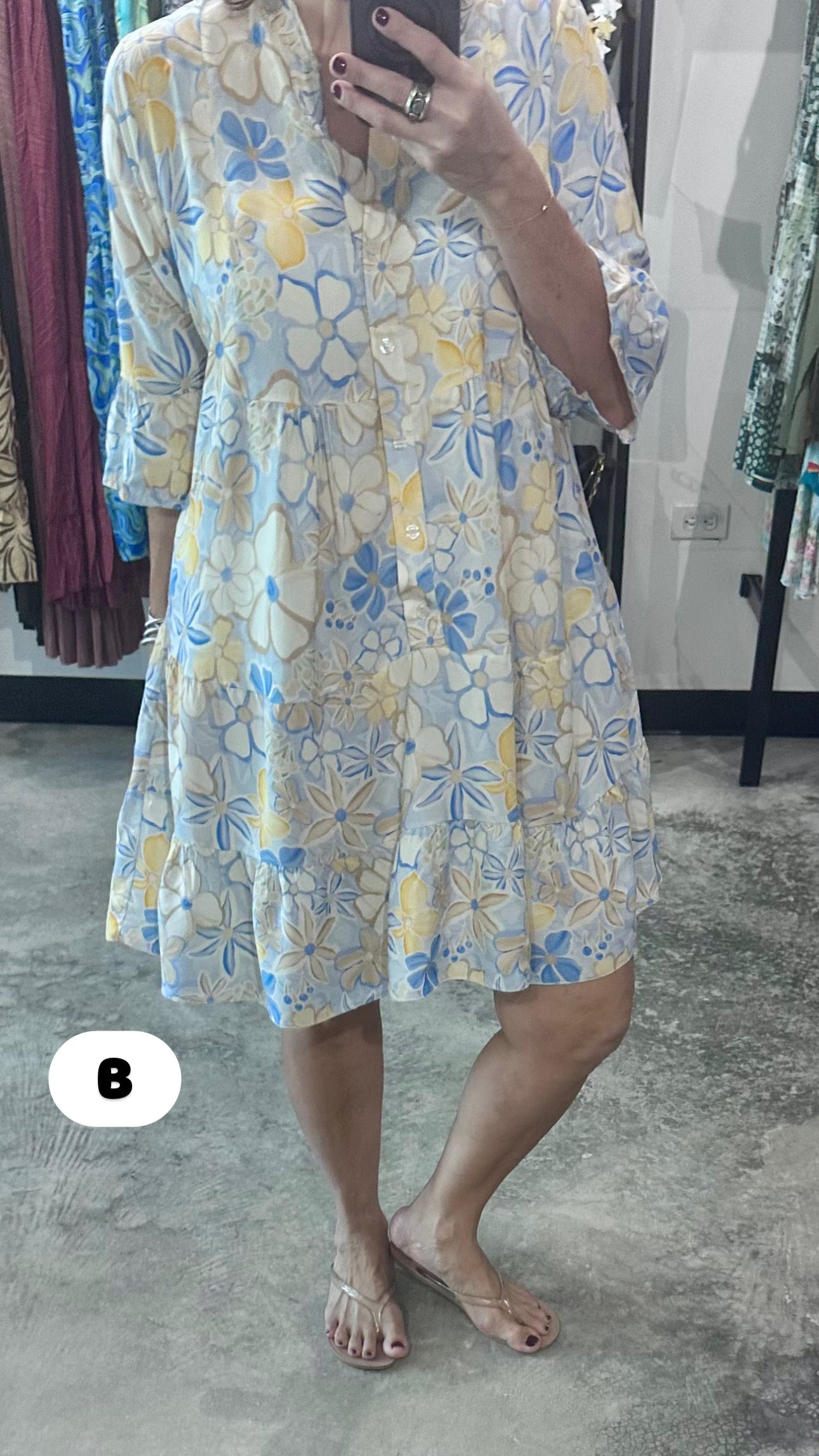 One Size Made in Italy Print Short Dress