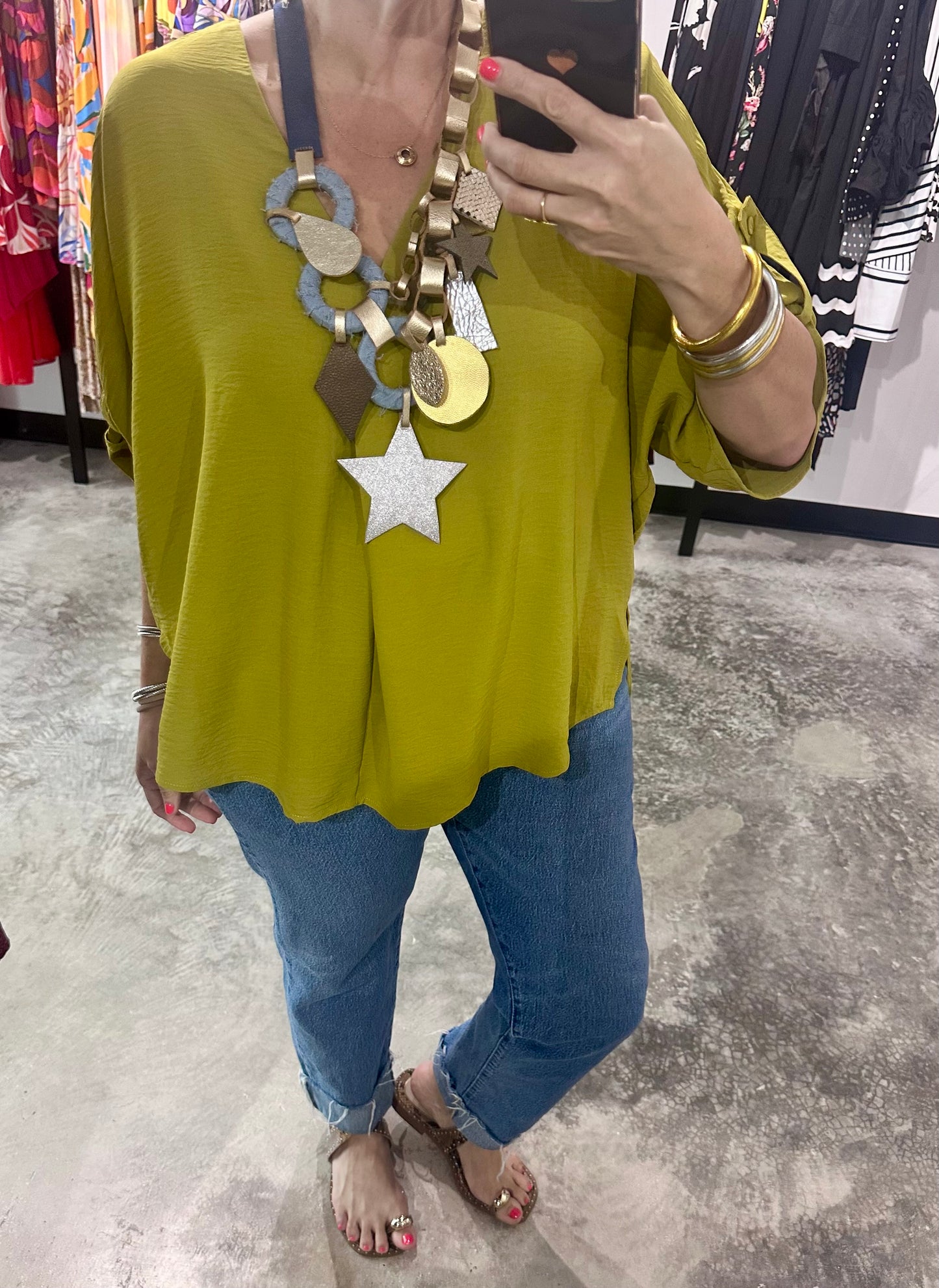 Avocado Oversized Top