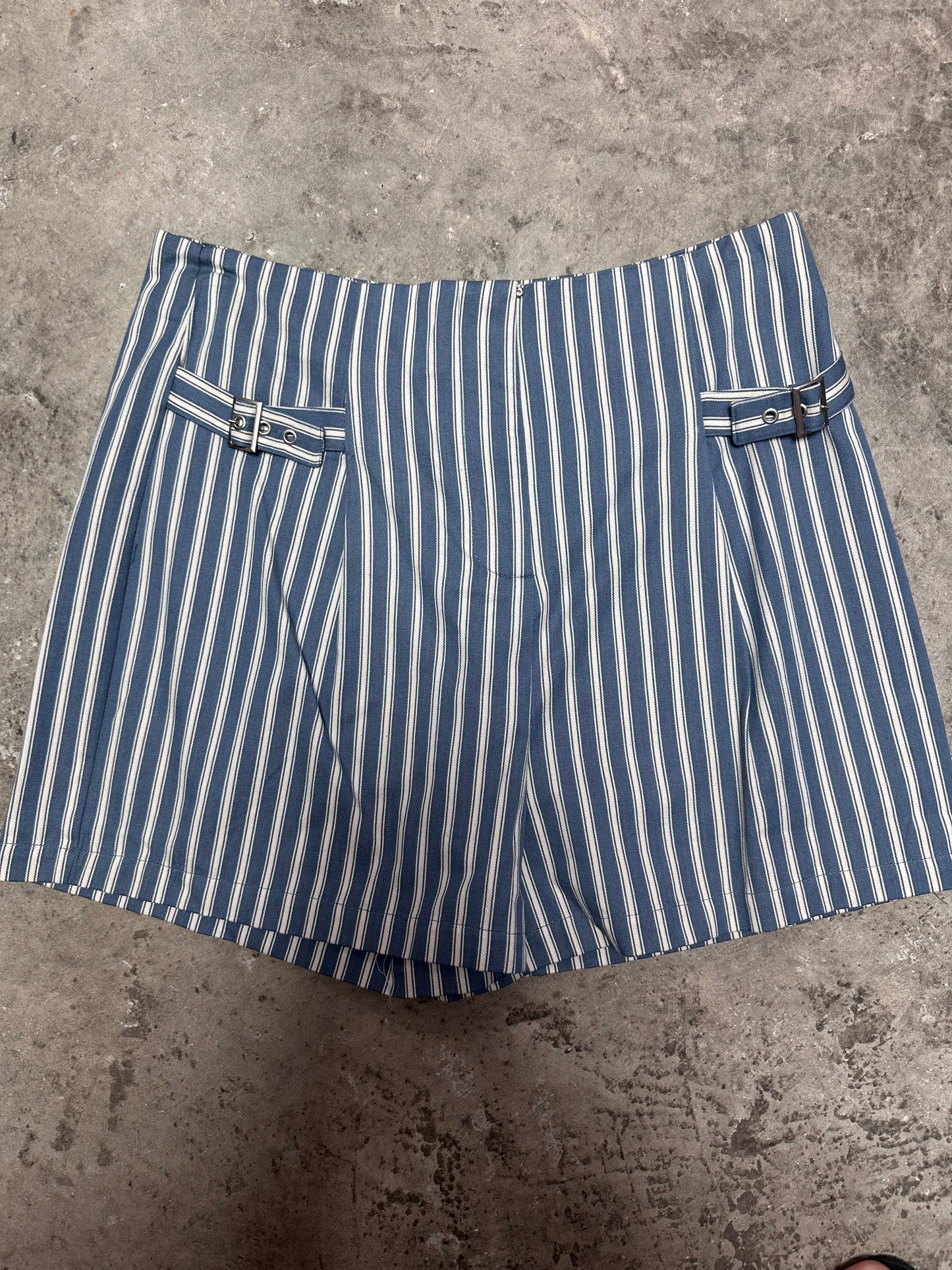 Stripe Denim Shorts
