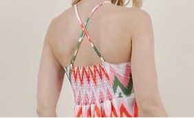 Zigzag Halter Maxi Dress