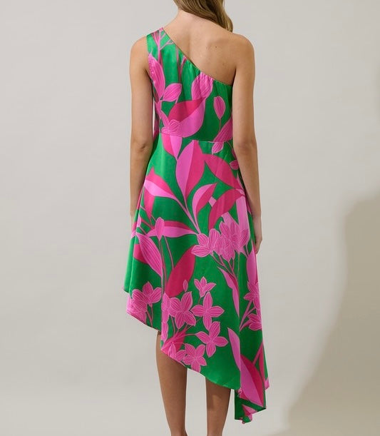 XL - Blossom Asymmetrical Dress