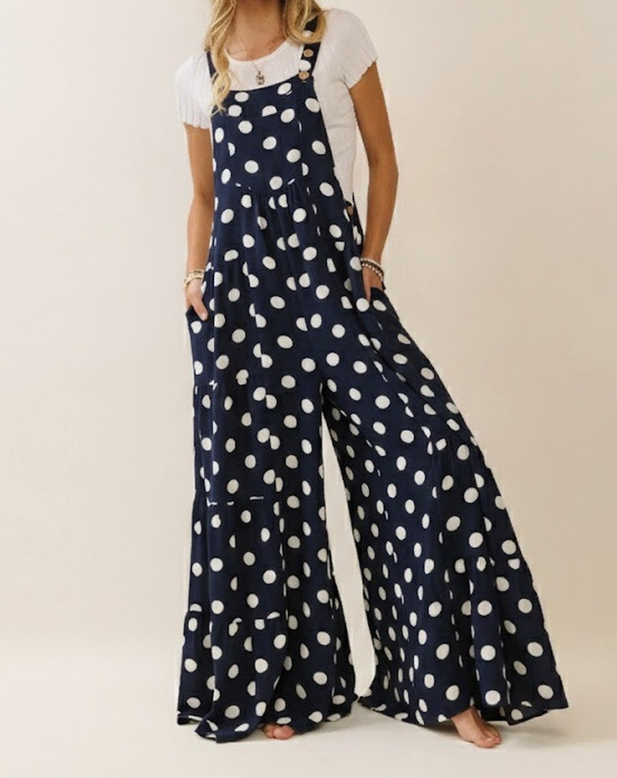 Pre Order Polka Dot Overall Jumpsuit