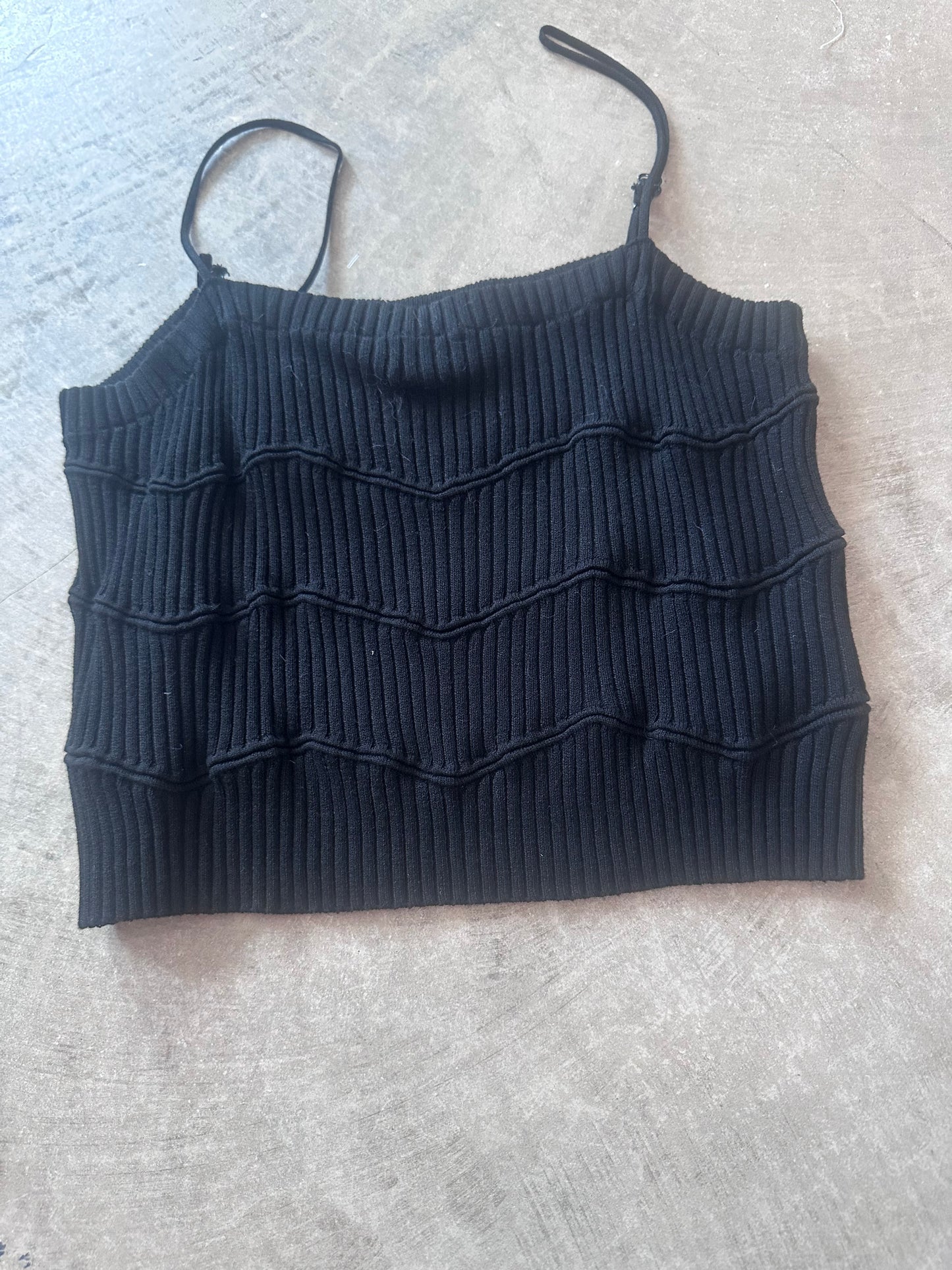Knitted Rib Crop Top