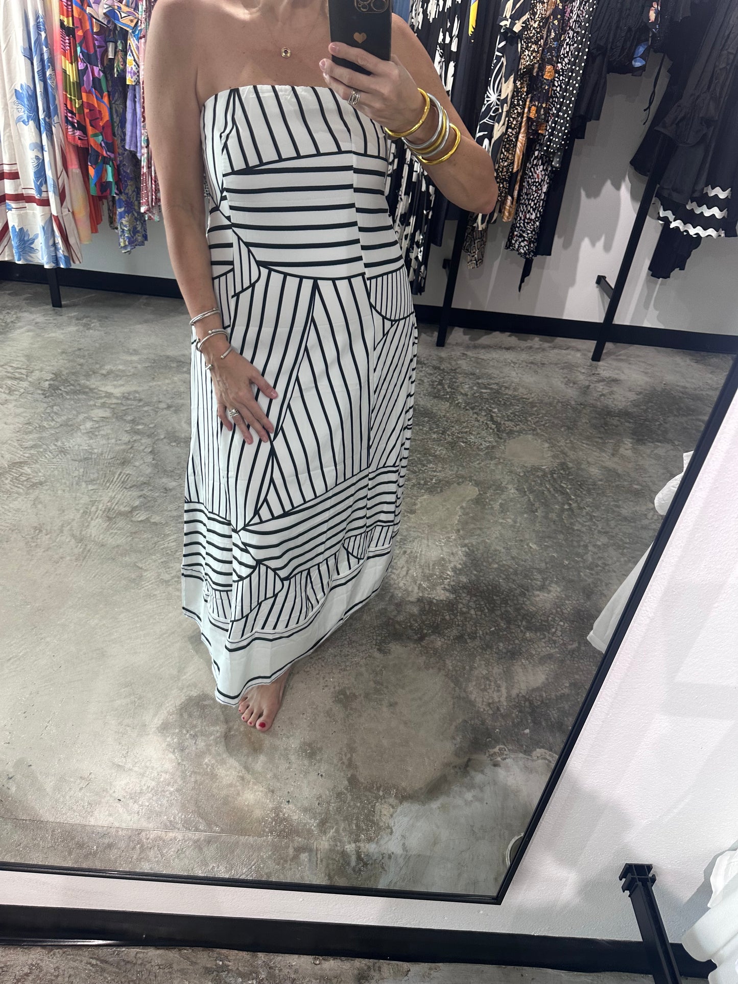 Black & White Maxi Dress