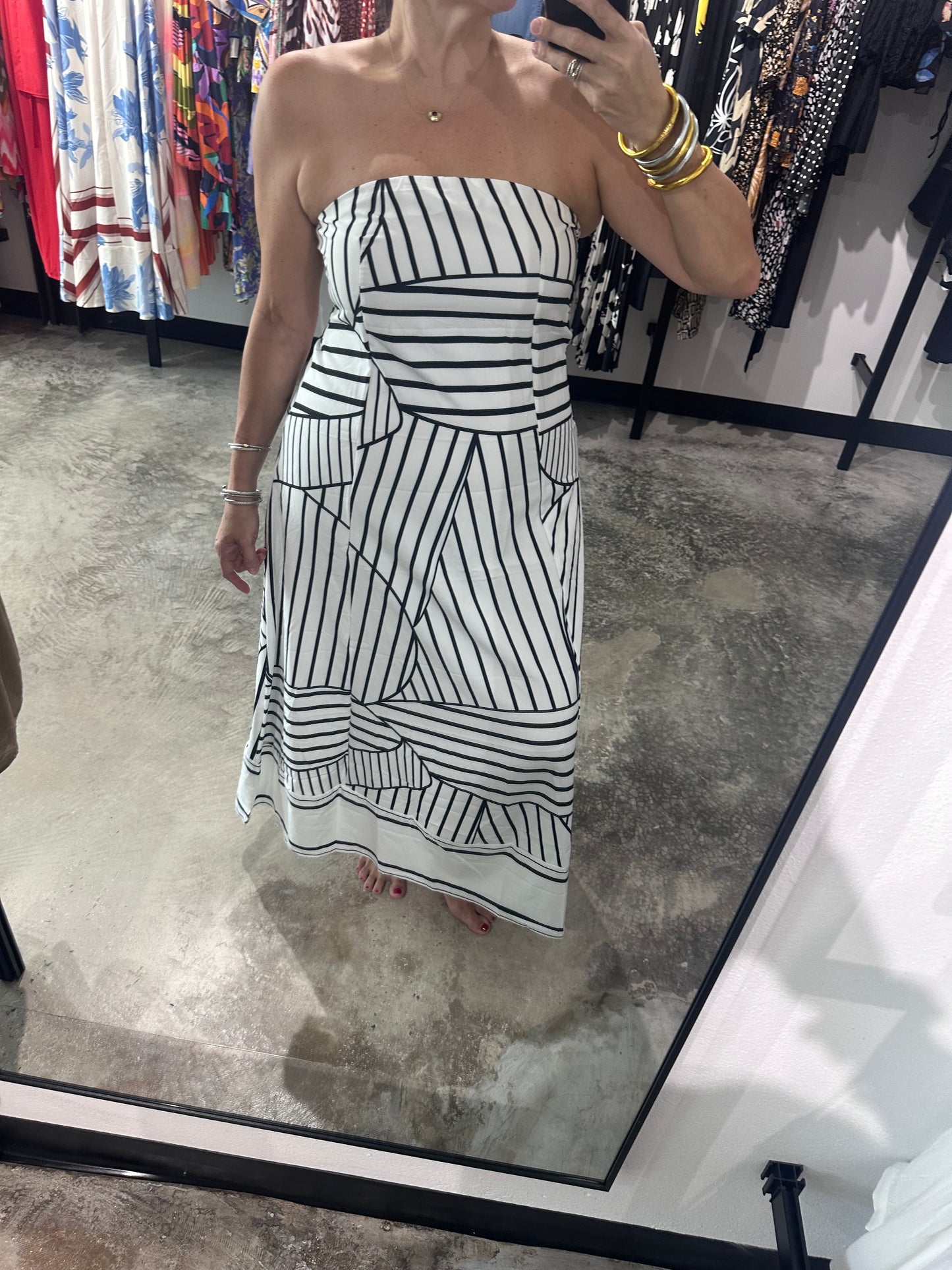 Black & White Maxi Dress
