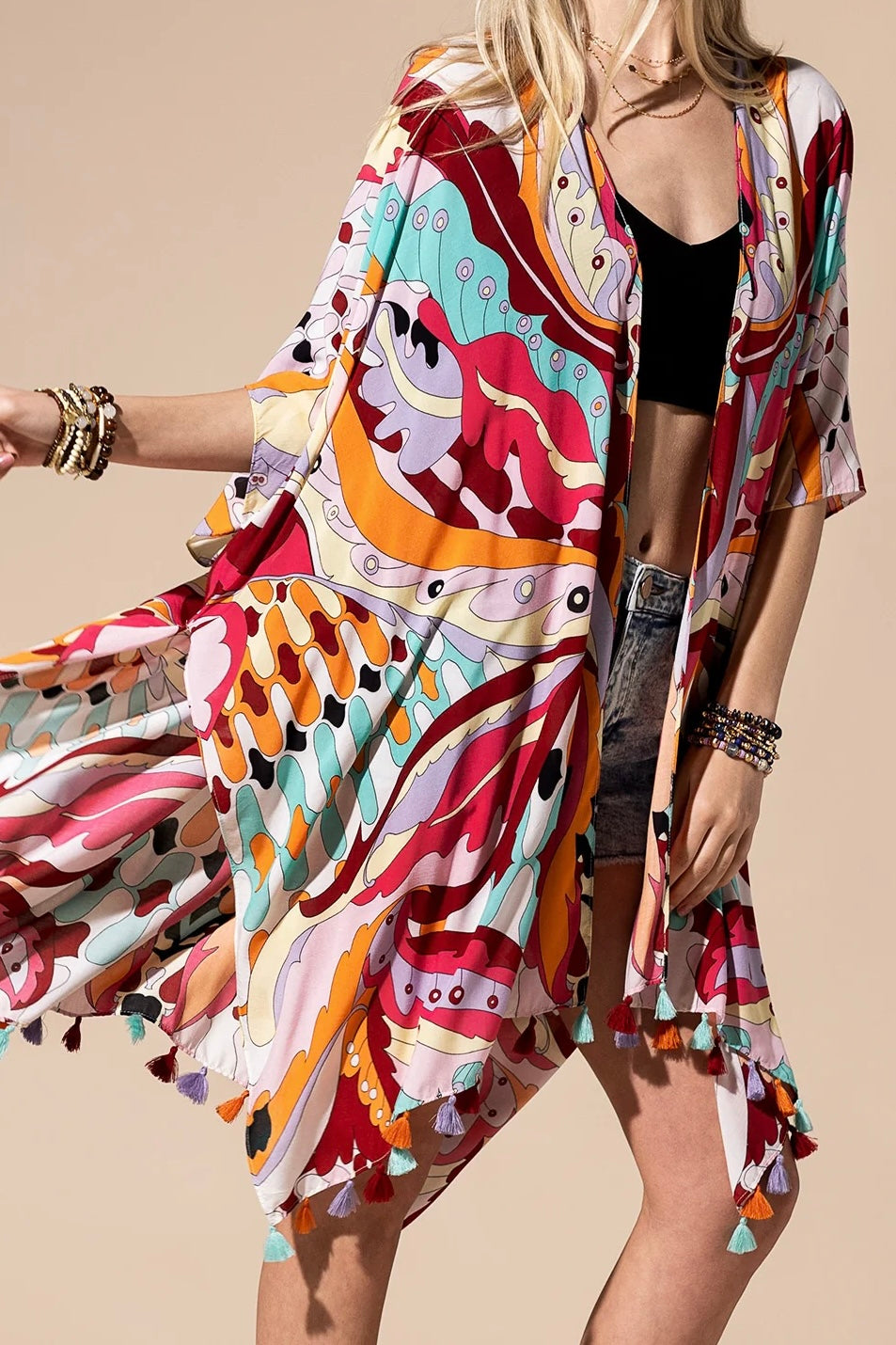 Pre Order - One Size Kimono Top - Assorted Colors