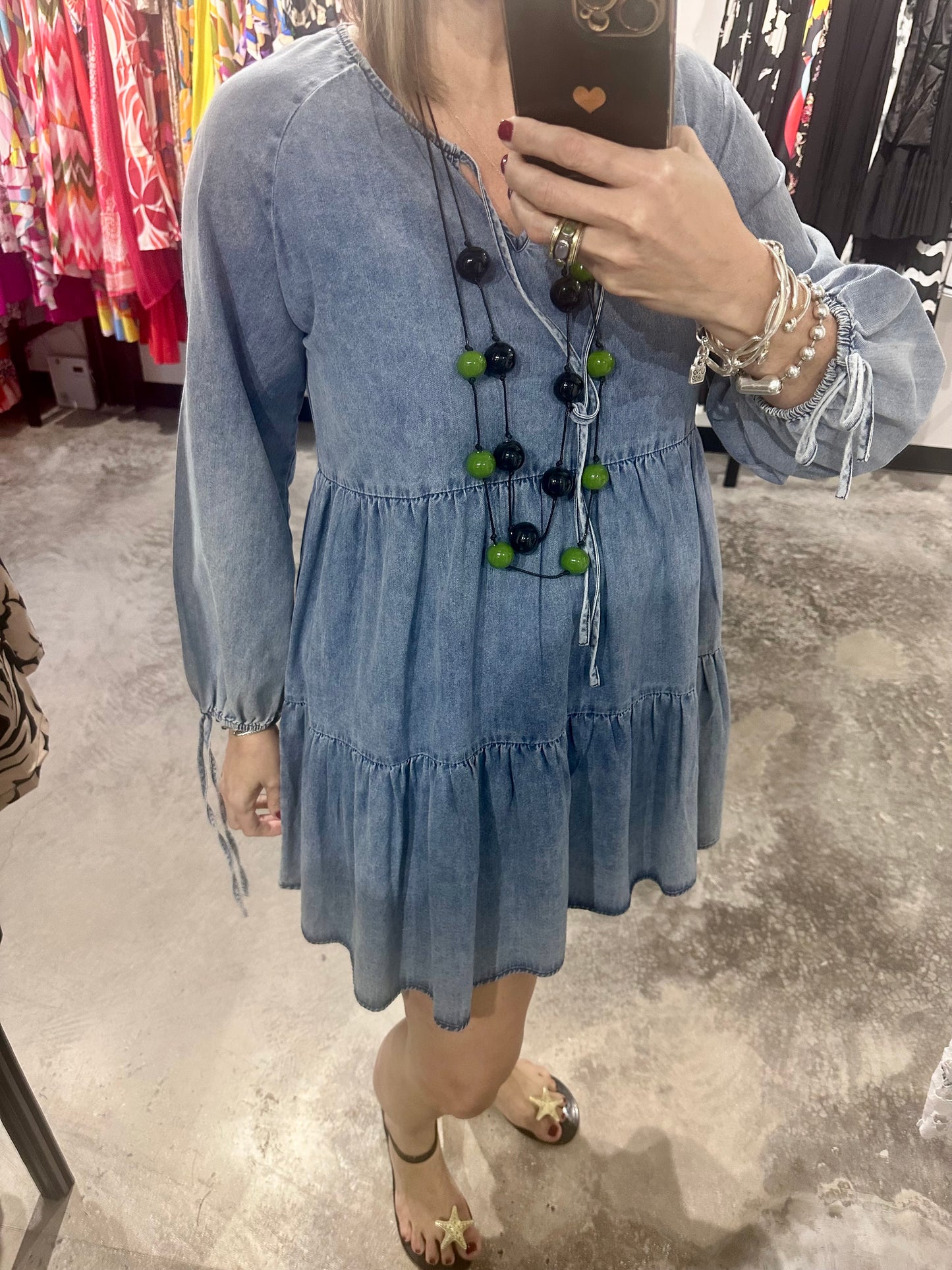 Denim Short Dress