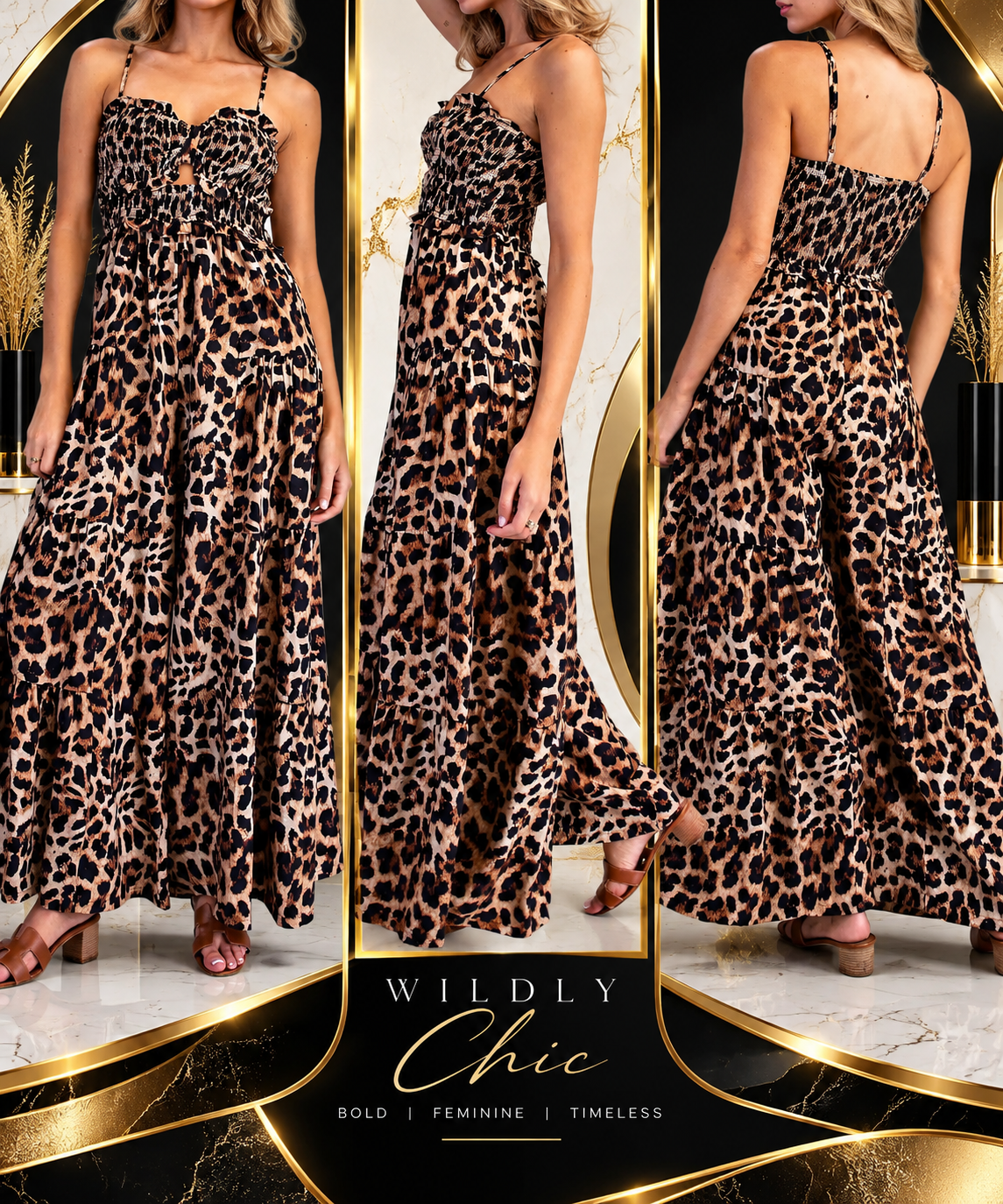 Leopard Wide Leg Jumpsuit