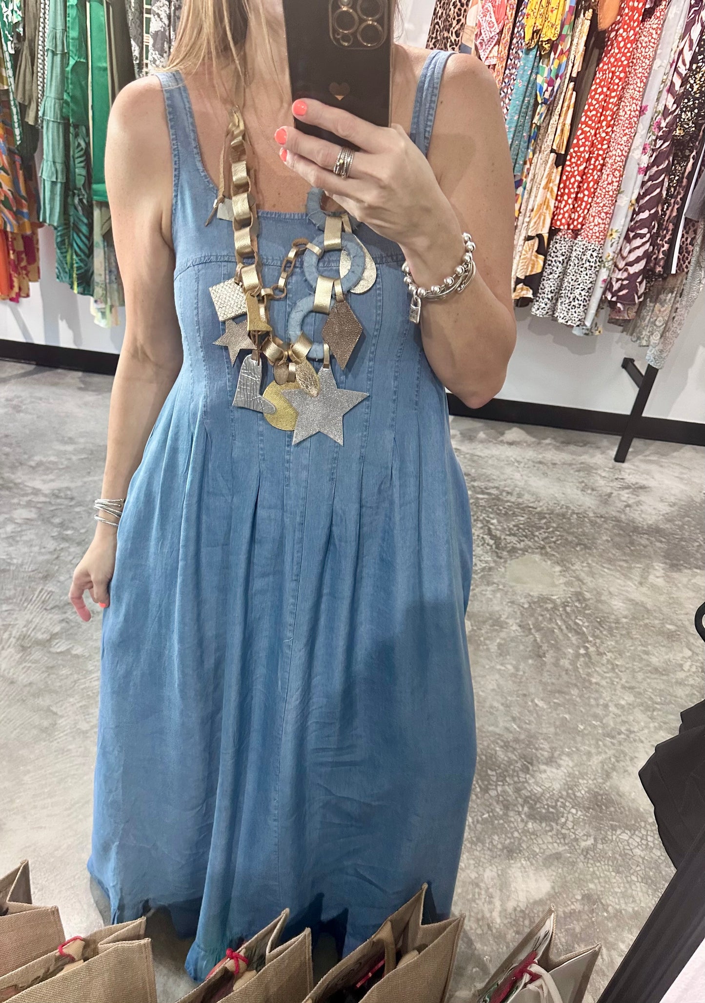 Denim Maxi Dress