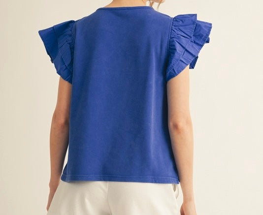 Small - Royal Blue Bow Top