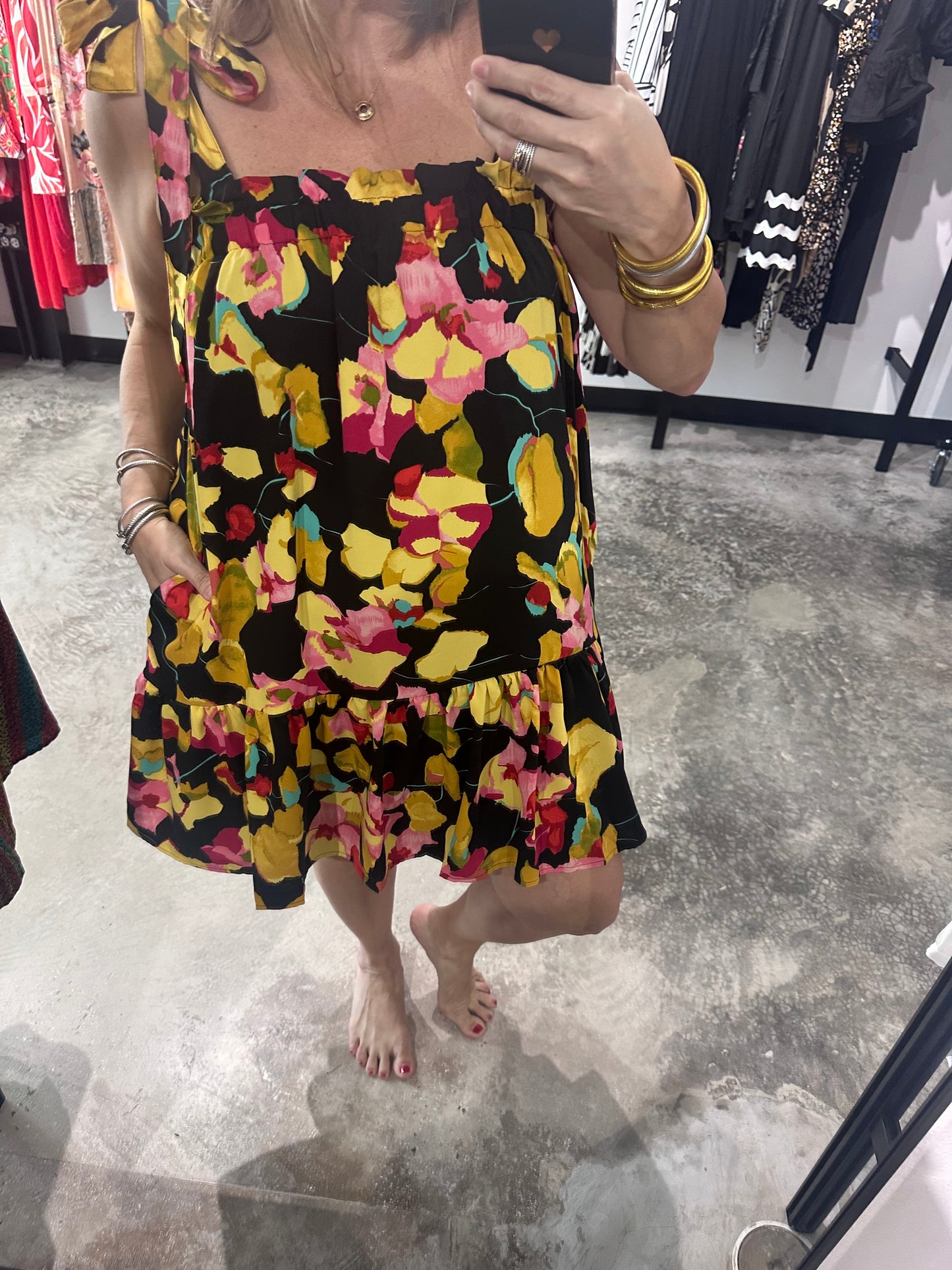 Floral Tiered Short Dress