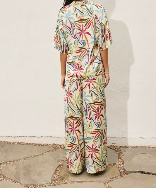 Satin Wide Leg Pants