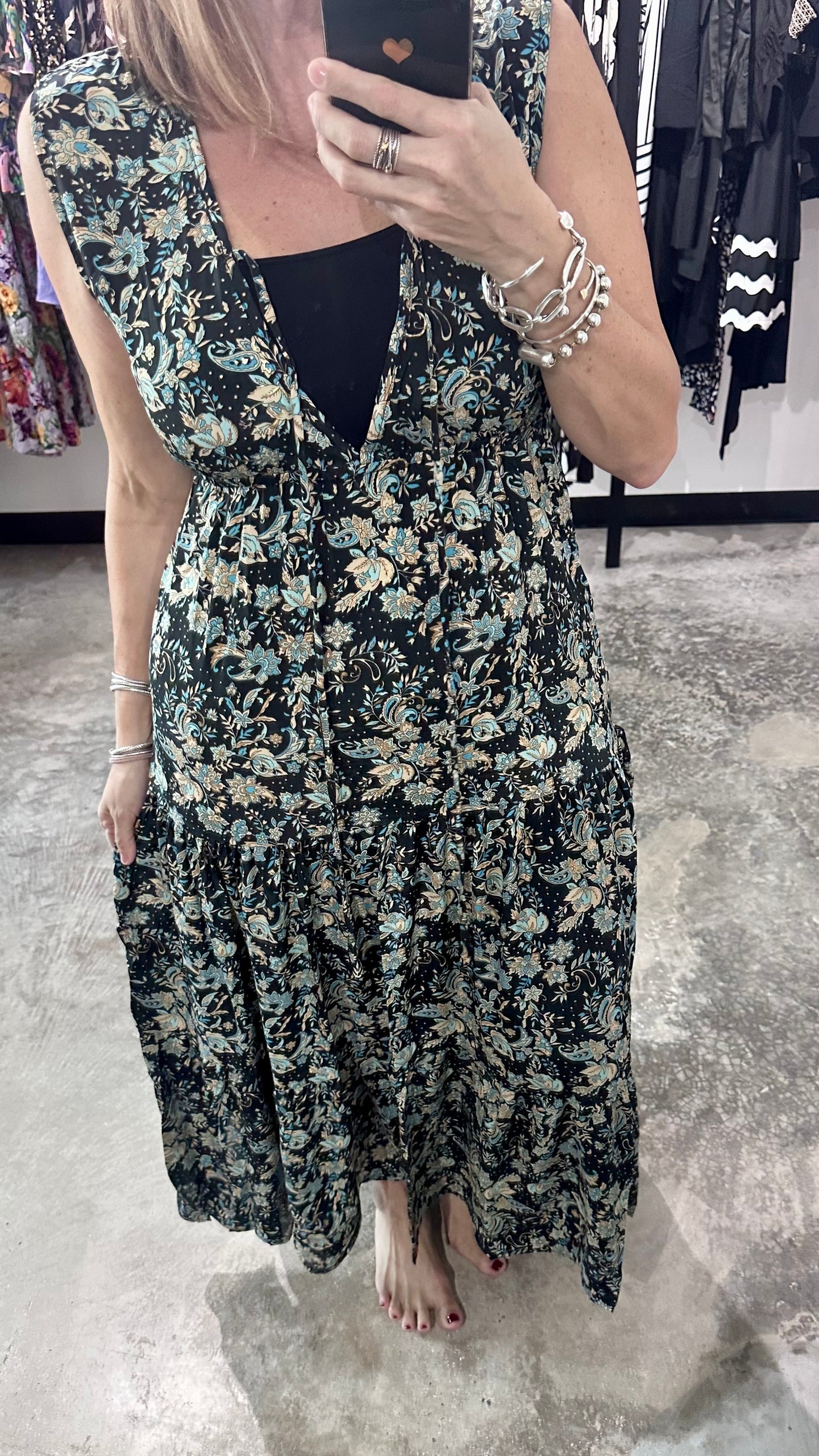 One Size Sleeveless Maxi Dress