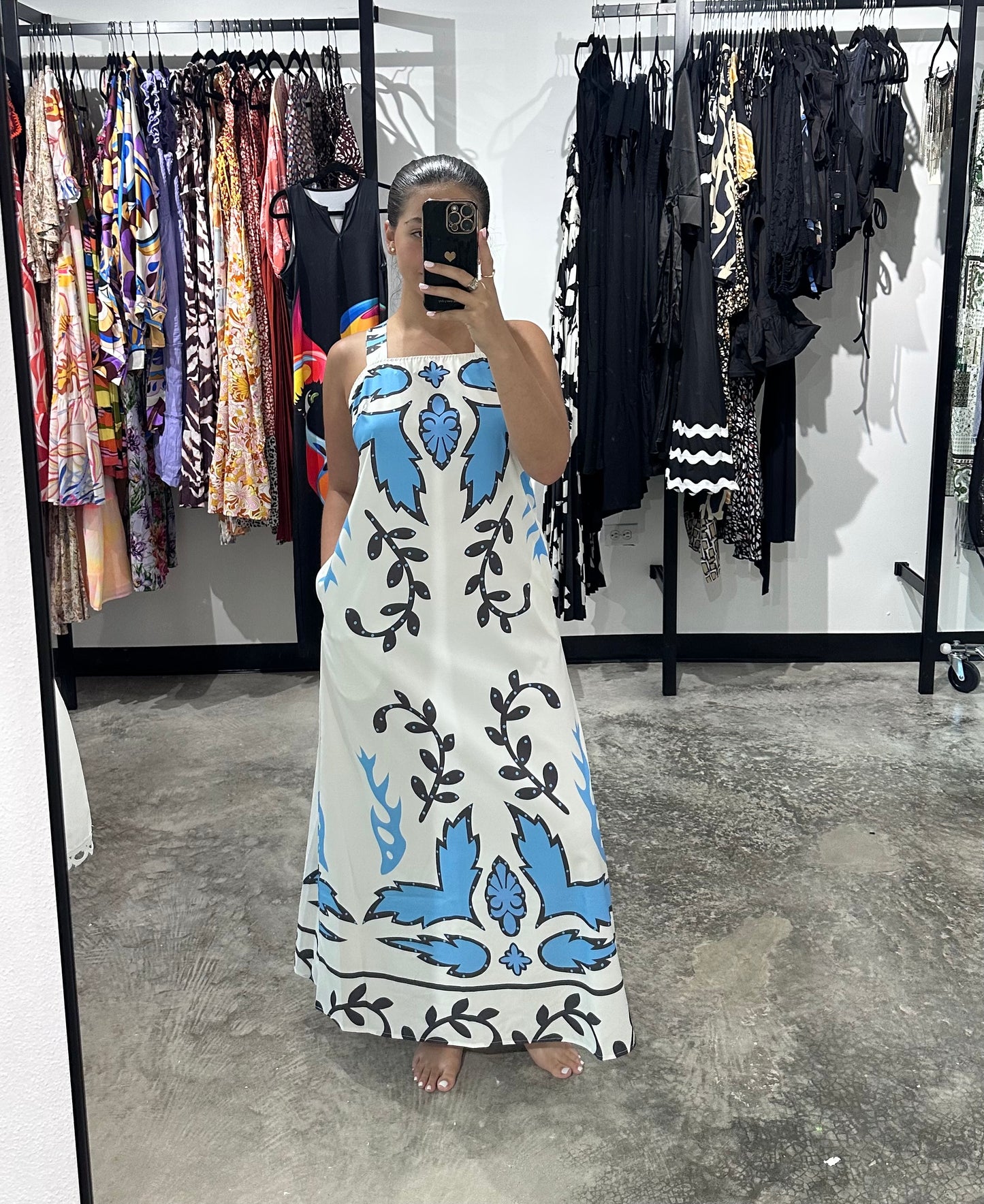 Sleeveless Strap Maxi Dress