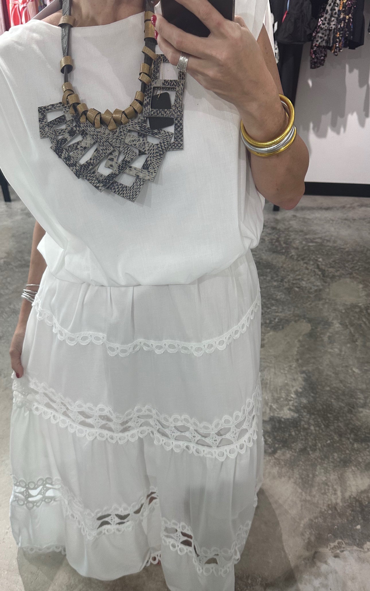 White Crop Bubble Top
