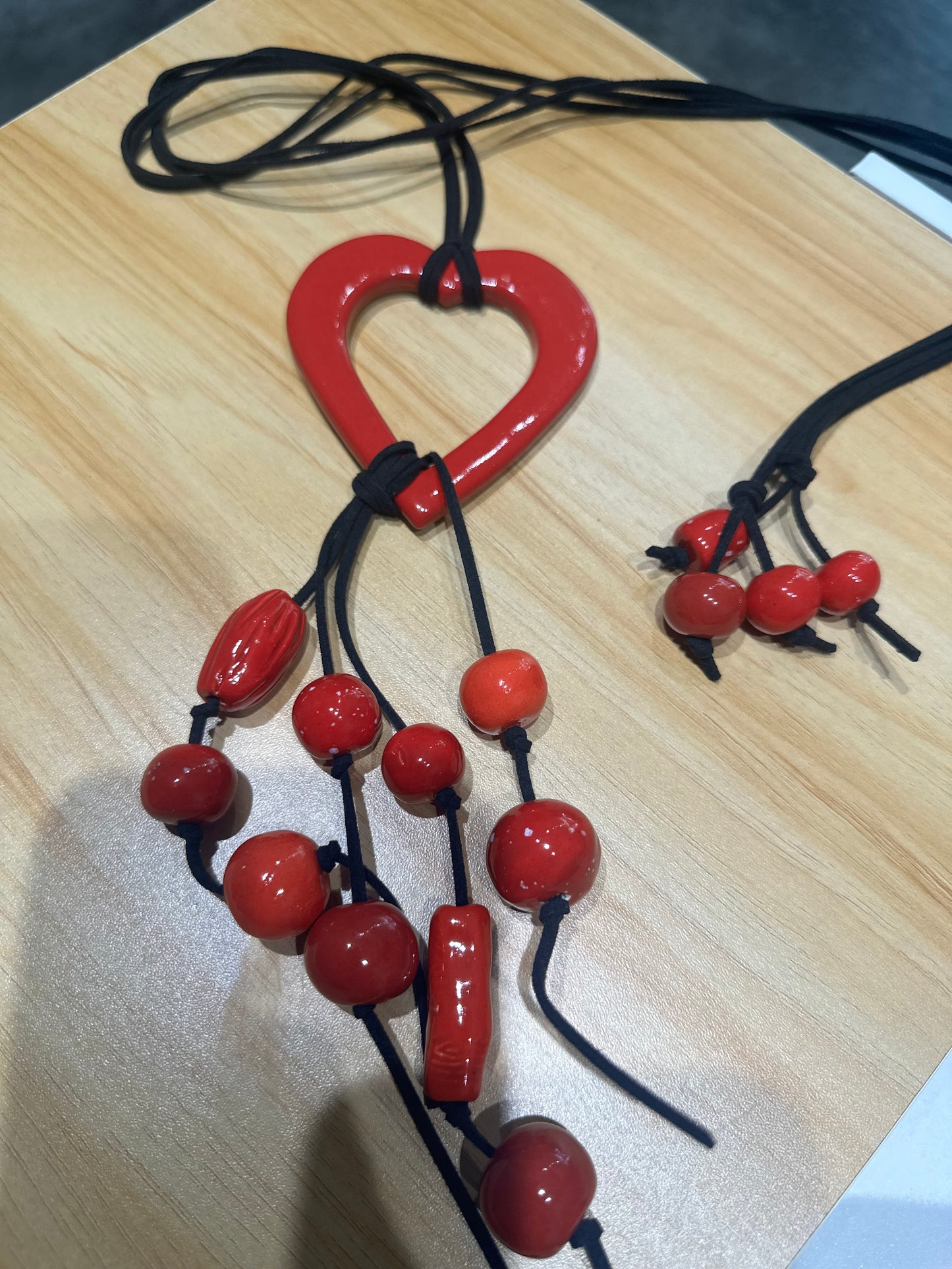 Heart String Necklace