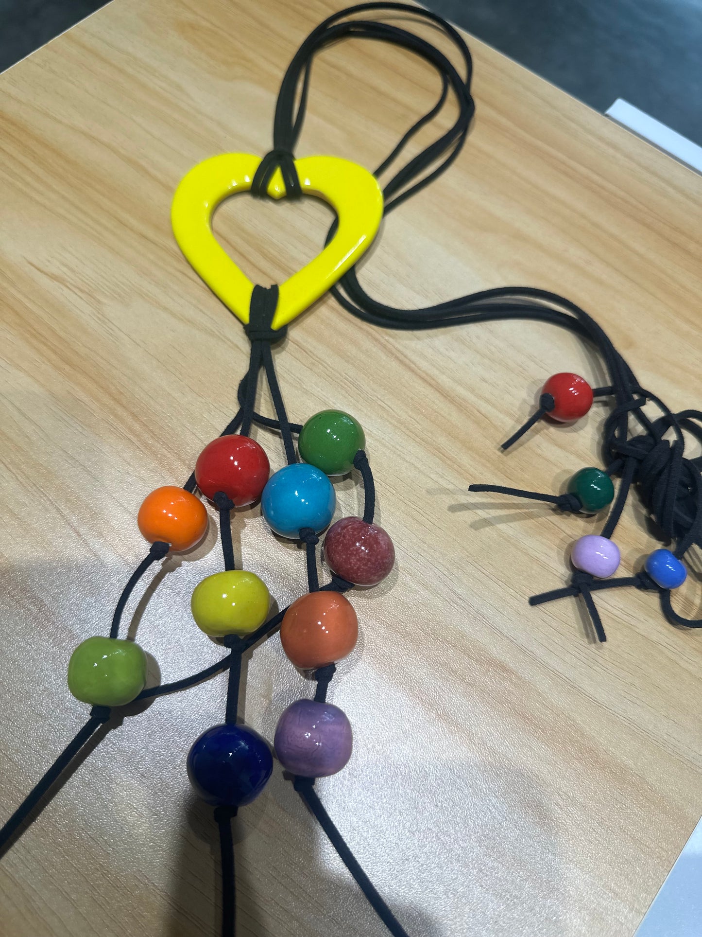 Heart String Necklace