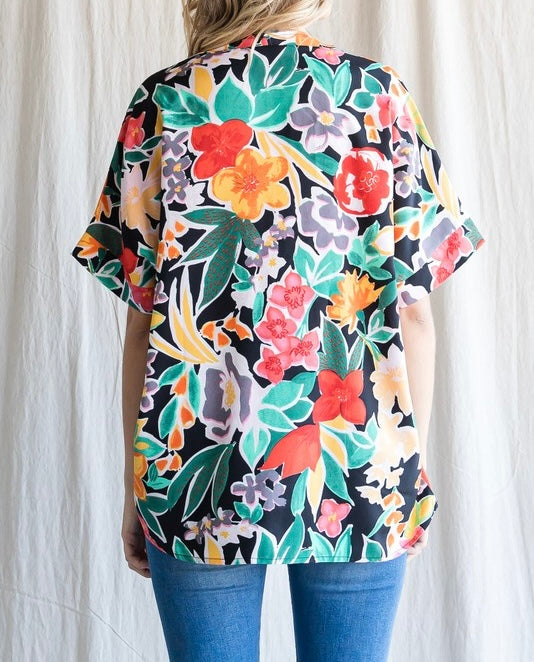 Small - Floral Print Top