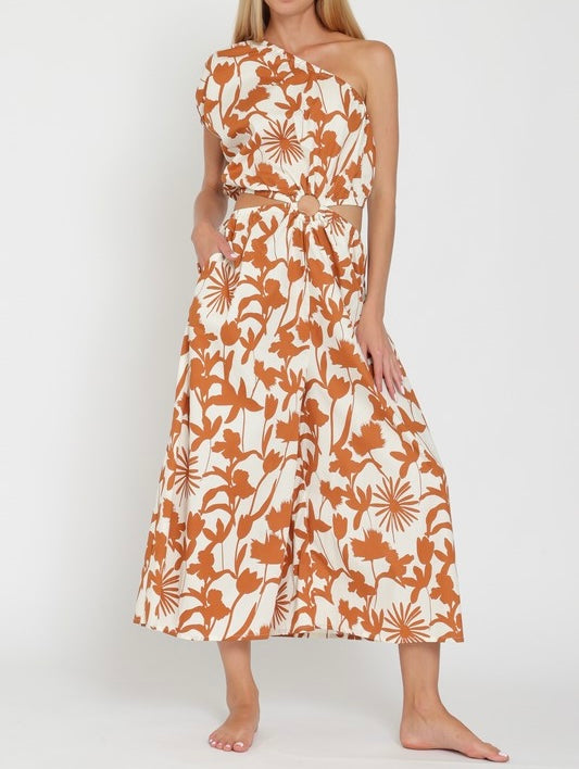 Medium - One Shoulder Ankle Jumpsuit