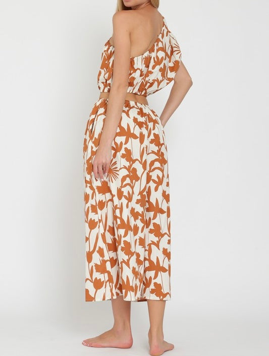 Medium - One Shoulder Ankle Jumpsuit