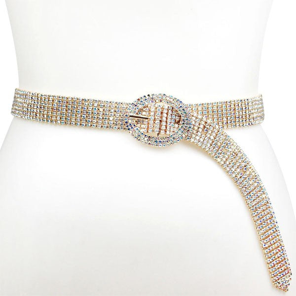 Gold Rhinestone Fashion Belt