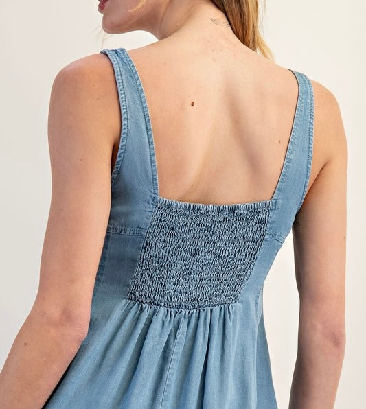 Denim Maxi Dress