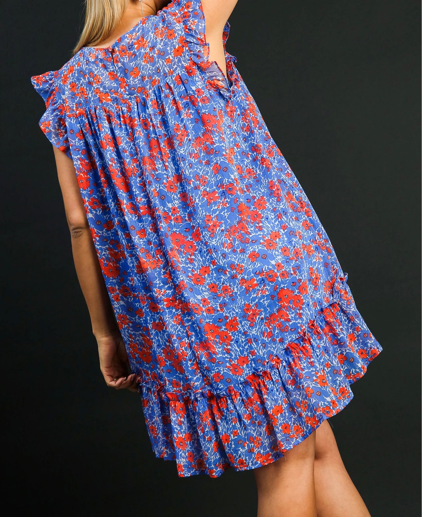Curvy Floral Short Dress