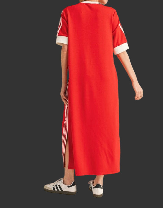 Sporty Red Maxi Dress