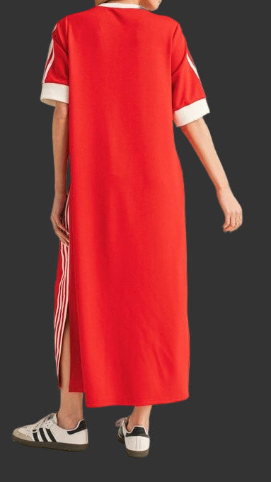 Sporty Red Maxi Dress