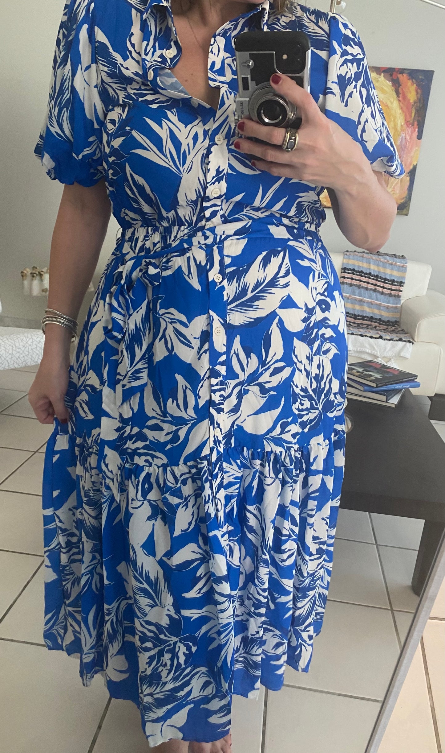 Small - Print Midi Dress