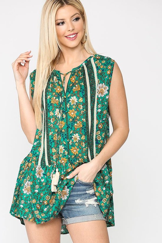 Medium - Floral Print Top