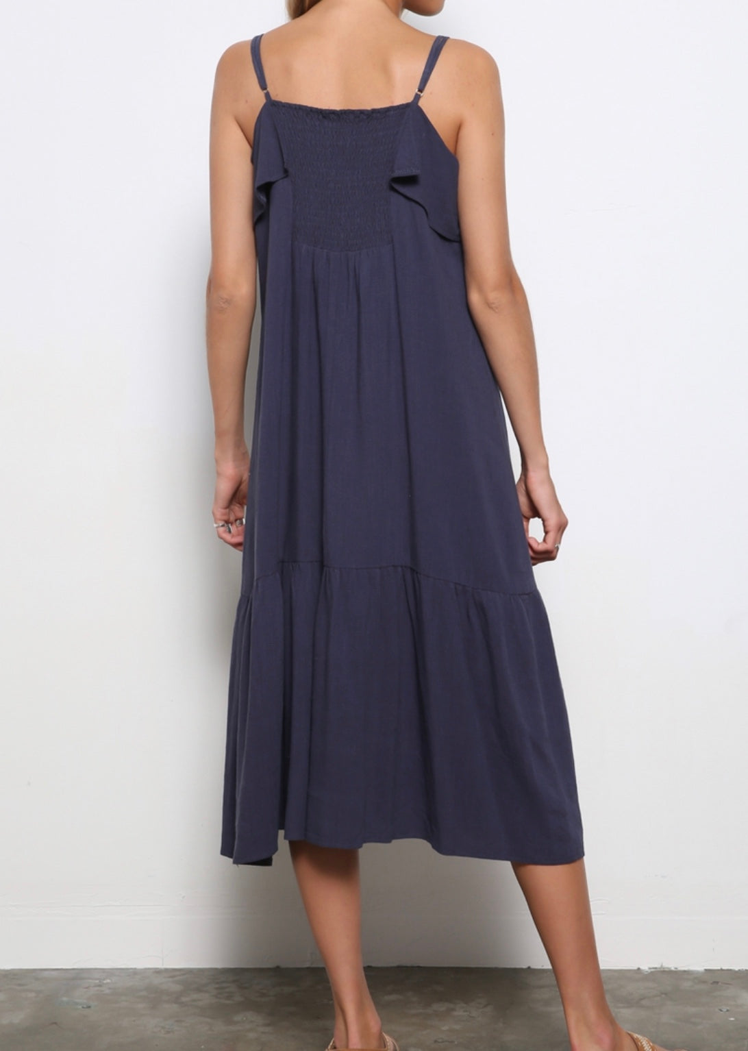 Small - Linen Midi Dress