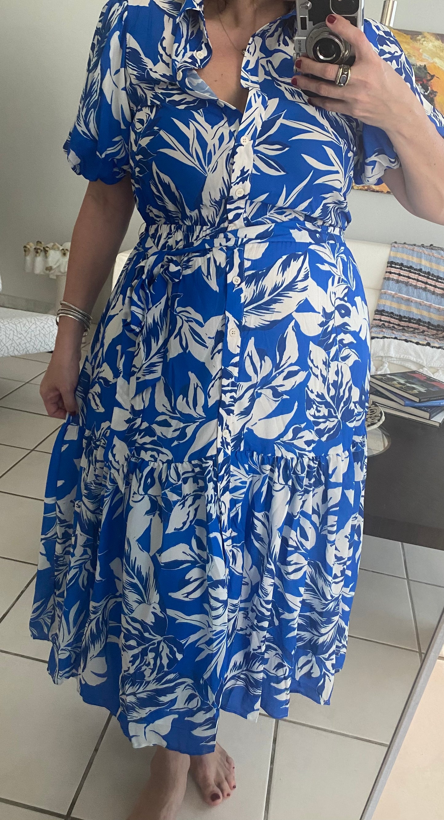 Small - Print Midi Dress