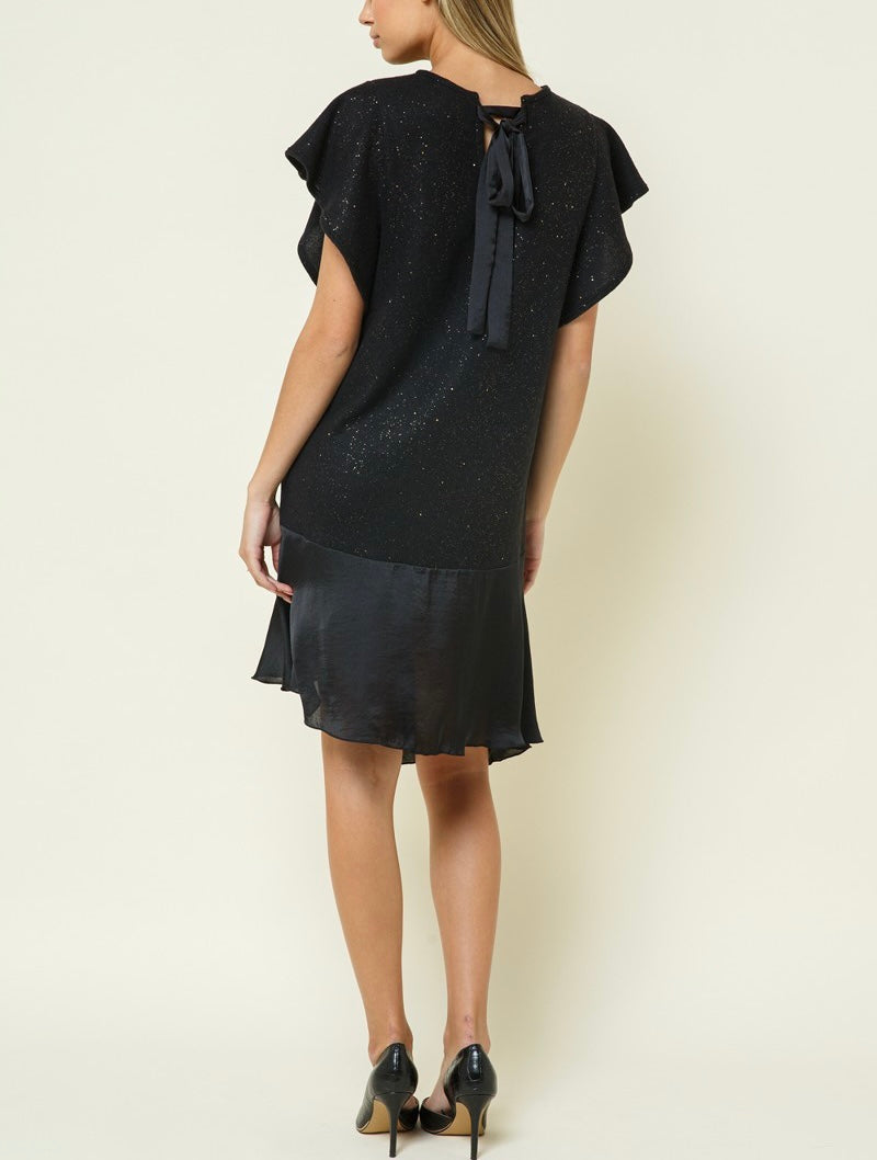 Small - Simple Black with a Splash of Gold