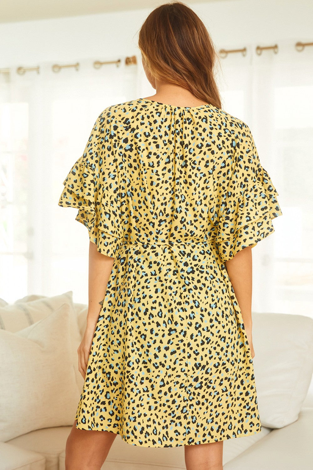 Small - Leopard Print Short Dress