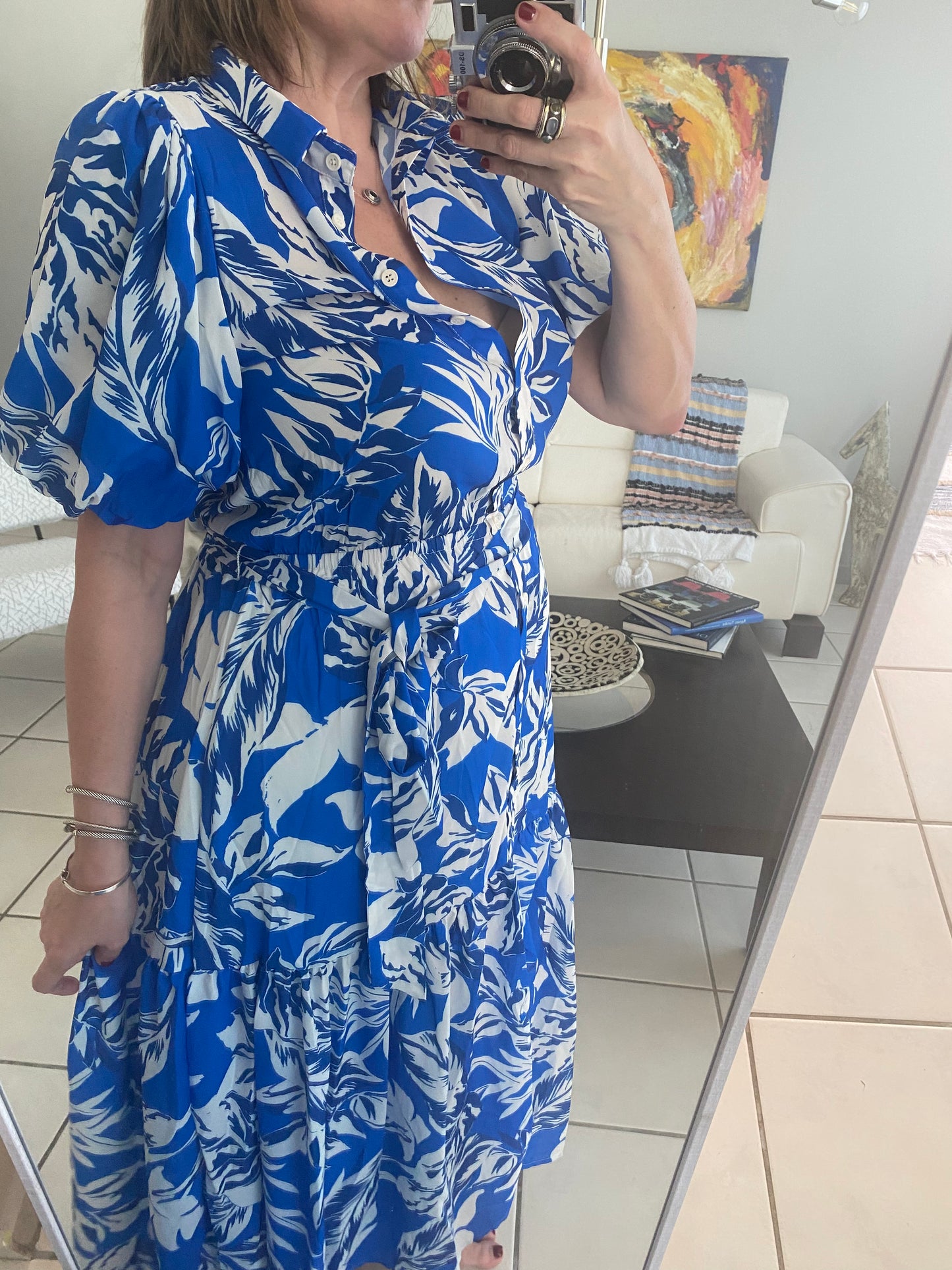 Small - Print Midi Dress