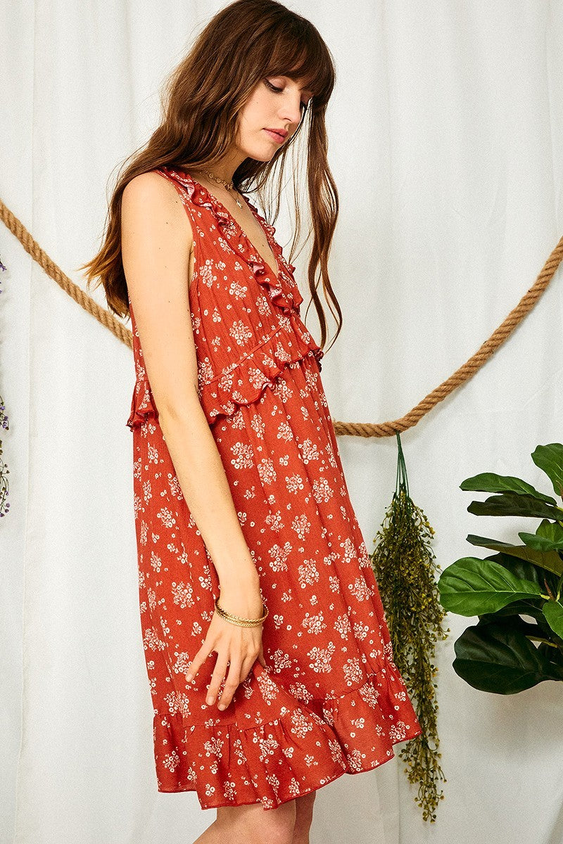 Small - Rust Short Dress