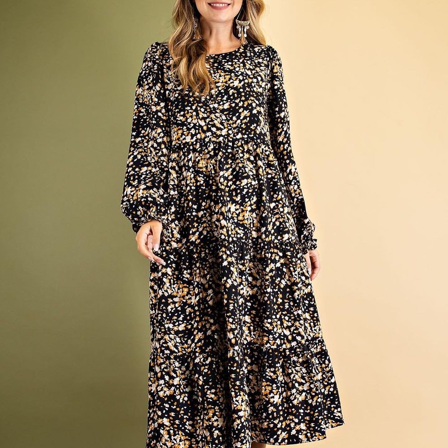 Small - Black Midi Dress