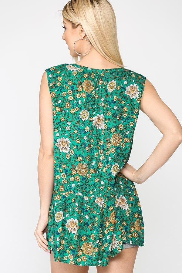 Medium - Floral Print Top