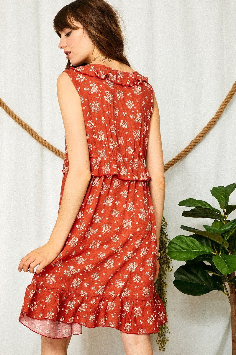 Small - Rust Short Dress