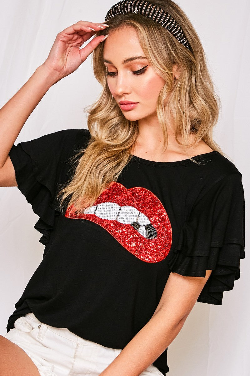 Medium - Black Lip Top