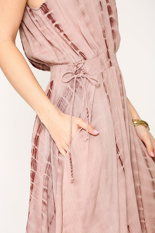 Medium - Tie-Dye Halter Short Dress