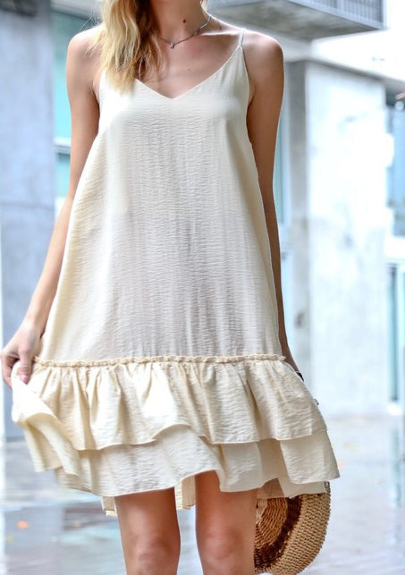 Small - Ruffle Tiered Short Dress