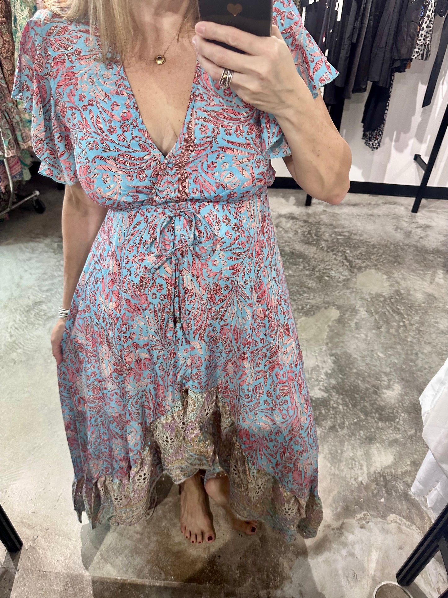 One Size Hi Low Maxi Dress