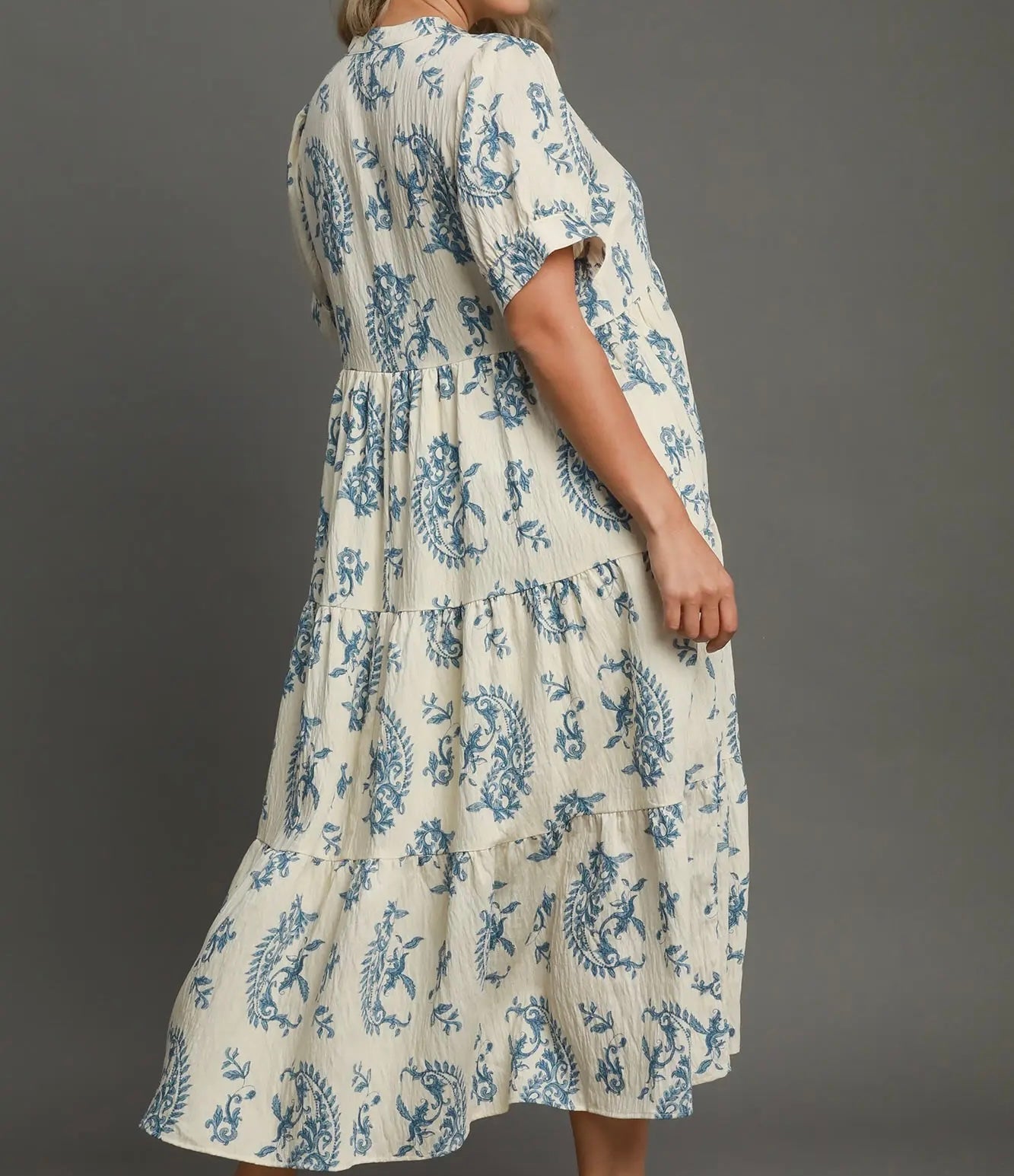 Curvy Tiered Midi Dress