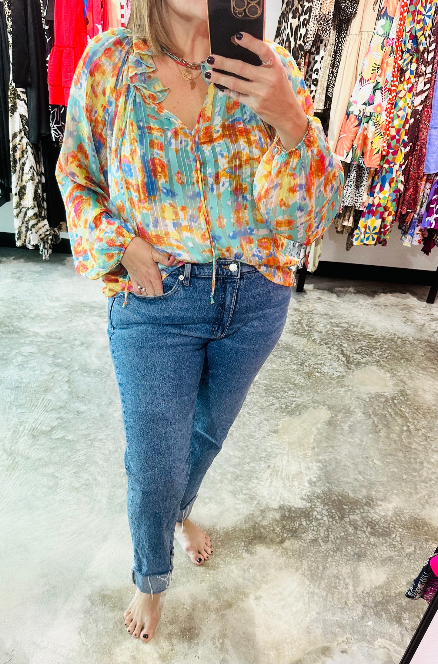 Chiffon Floral Top