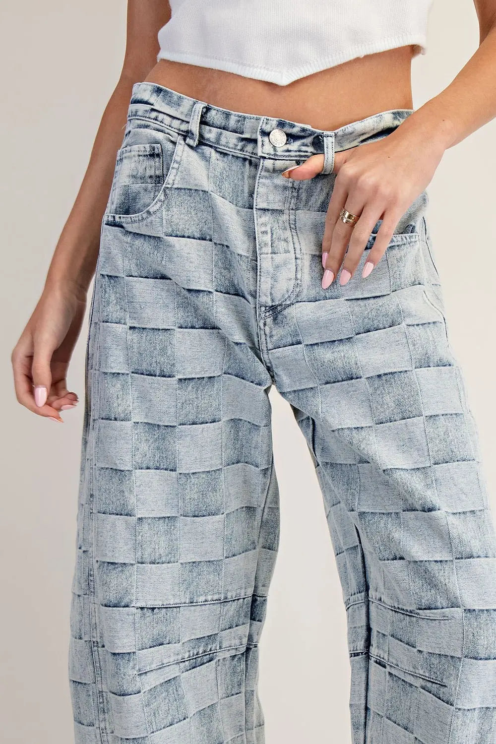 Barrel Denim Pants