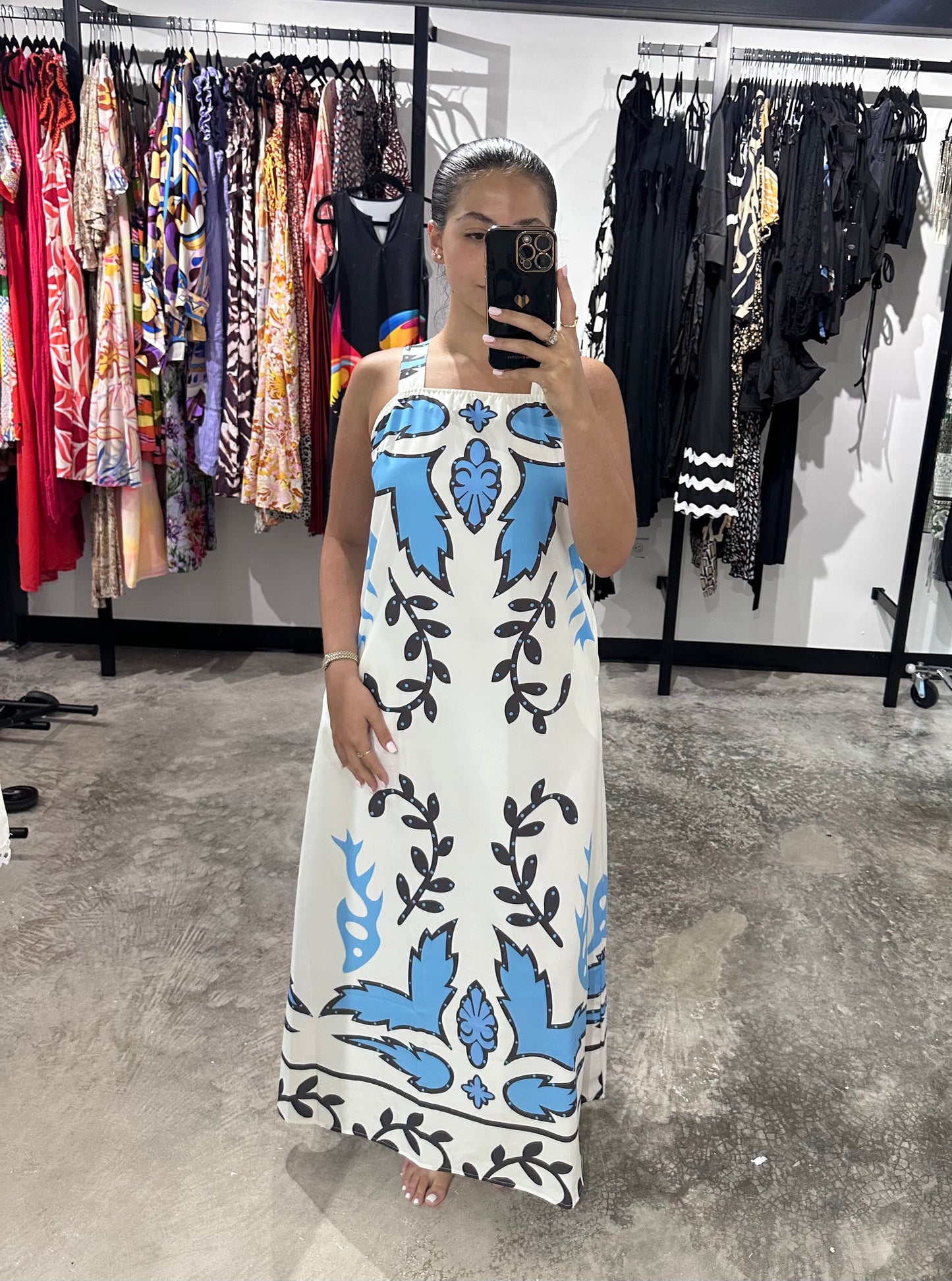 Sleeveless Strap Maxi Dress