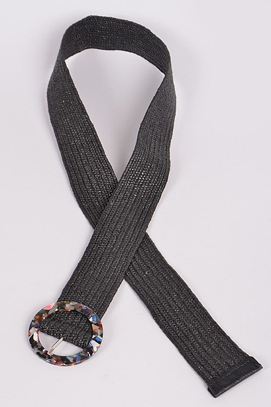 Multi Colored Elastic Fashion Belt