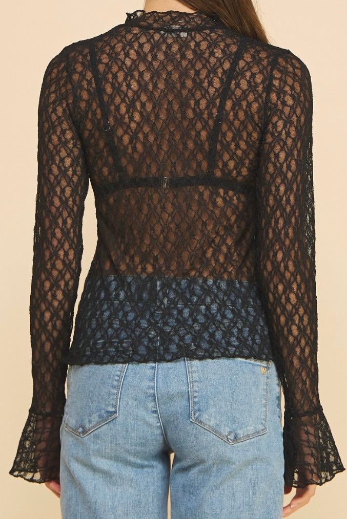 Long Sleeve Lace Top